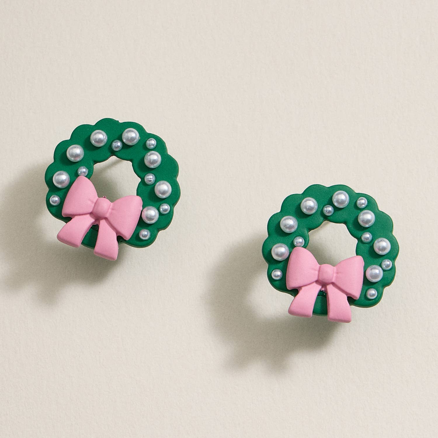 Christmas Decor Enamel Stud Earrings