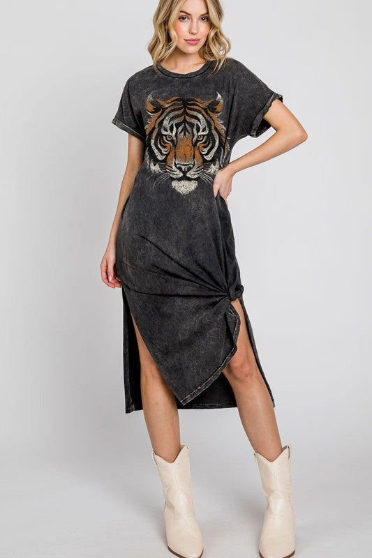 Tiger shirt clearance dress