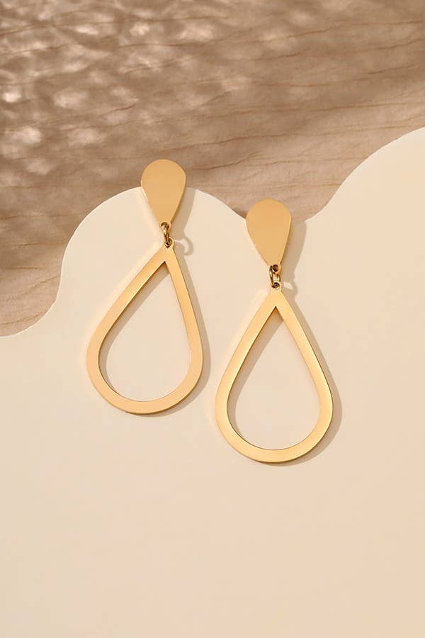18KSTAINLESS STEEL WATERPROOF TARNISH FREE DROP Earrings