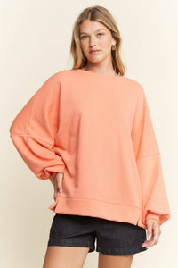SOLID PASTEL DROP SHOULDER SWEATSHIRT
