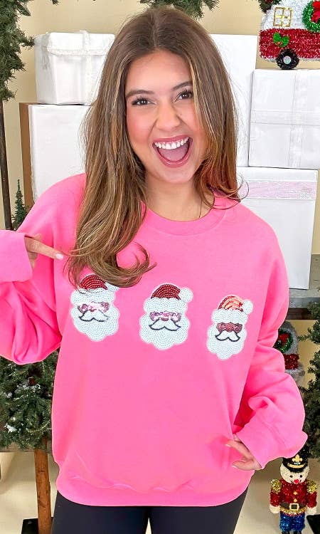 Sparkle Santa Sweatshirt