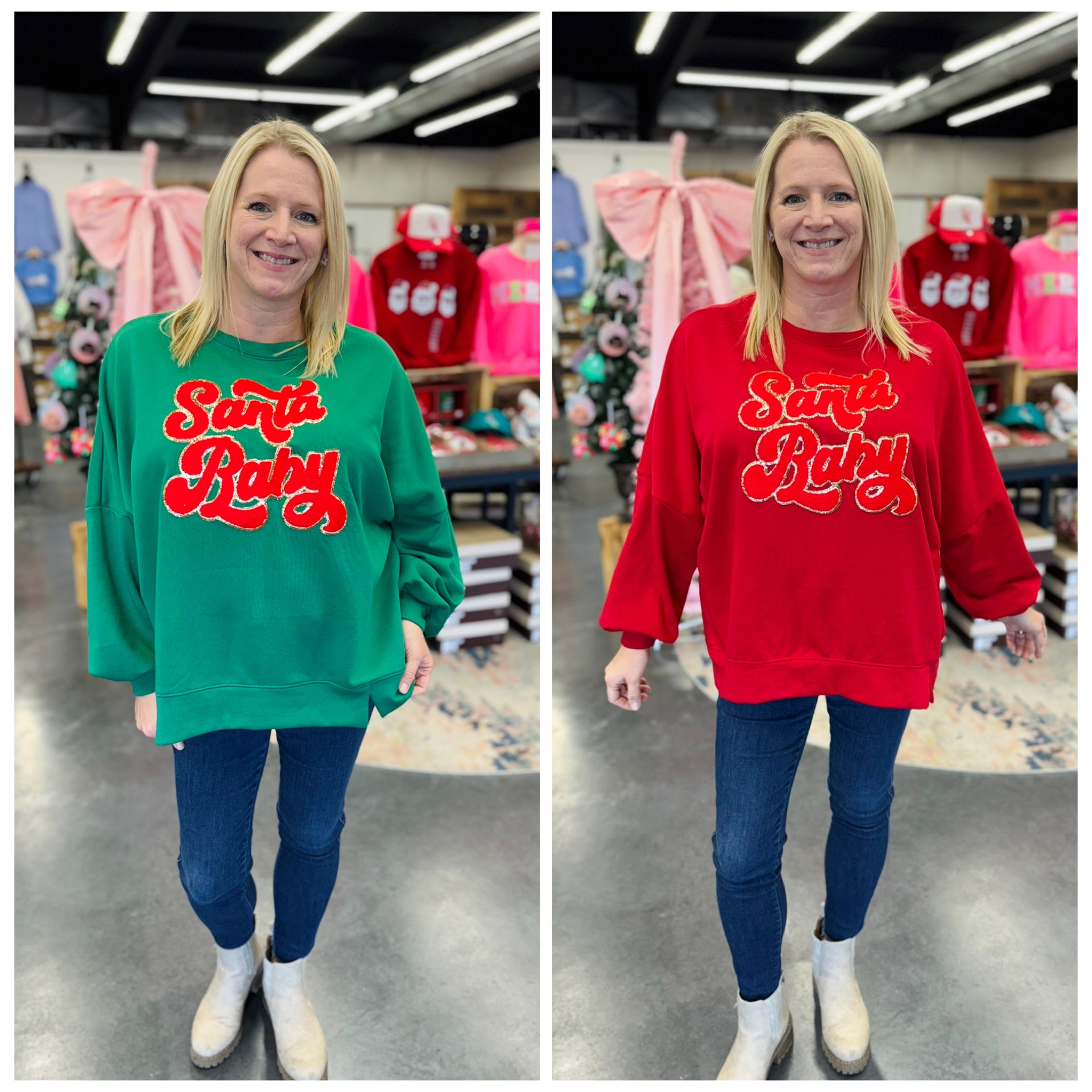 Santa Baby Crew Neck Sweatshirt