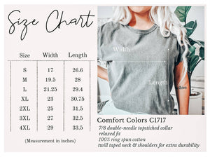 Ivory Comfort Colors Boho Folk Art Chic Flower Graphic Tee