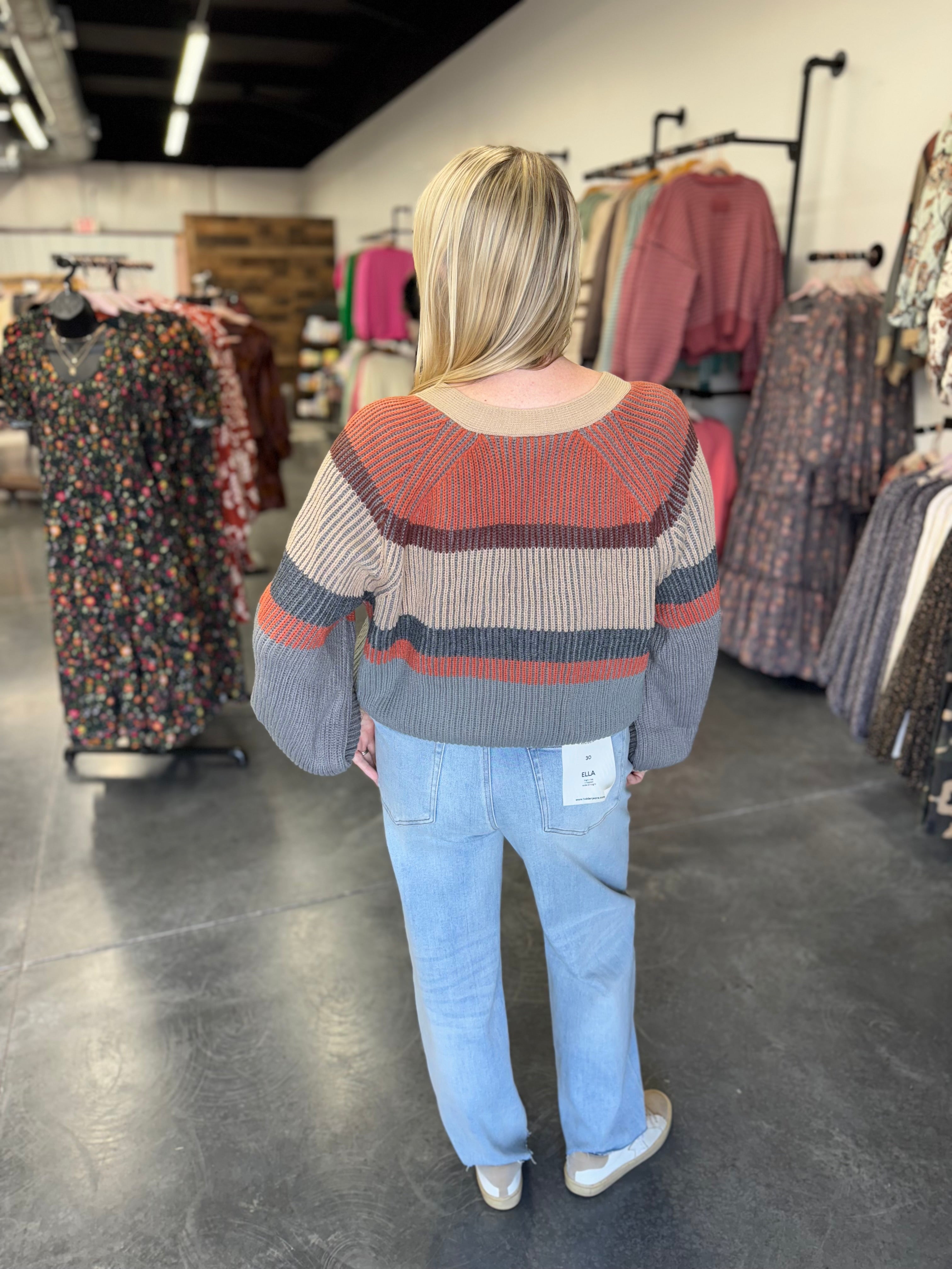 Color Block Cardigan