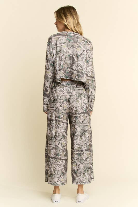 HUNTING CAMO LONG PANTS LOUNGE SET