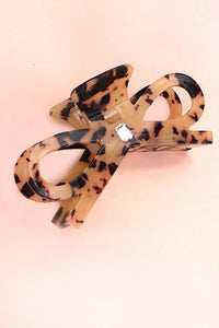 LARGE CUTE BOW RIBBON RHINESTONE HAIR CLAW CLIPS