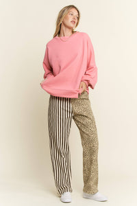 SOLID PASTEL DROP SHOULDER SWEATSHIRT