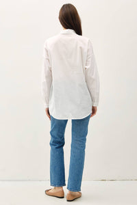 Oversized Basic Cotton Button Down