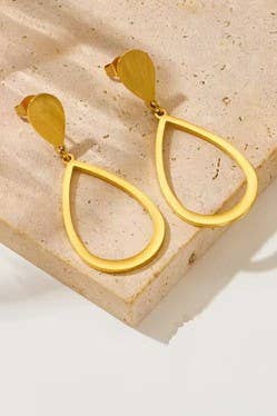 18KSTAINLESS STEEL WATERPROOF TARNISH FREE DROP Earrings