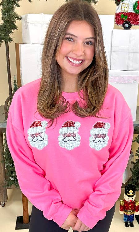 Sparkle Santa Sweatshirt