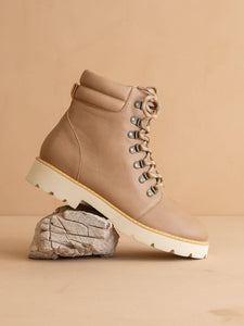 The Kinsley Latte | Laced Up Bootie
