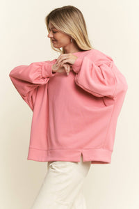 SOLID PASTEL DROP SHOULDER SWEATSHIRT