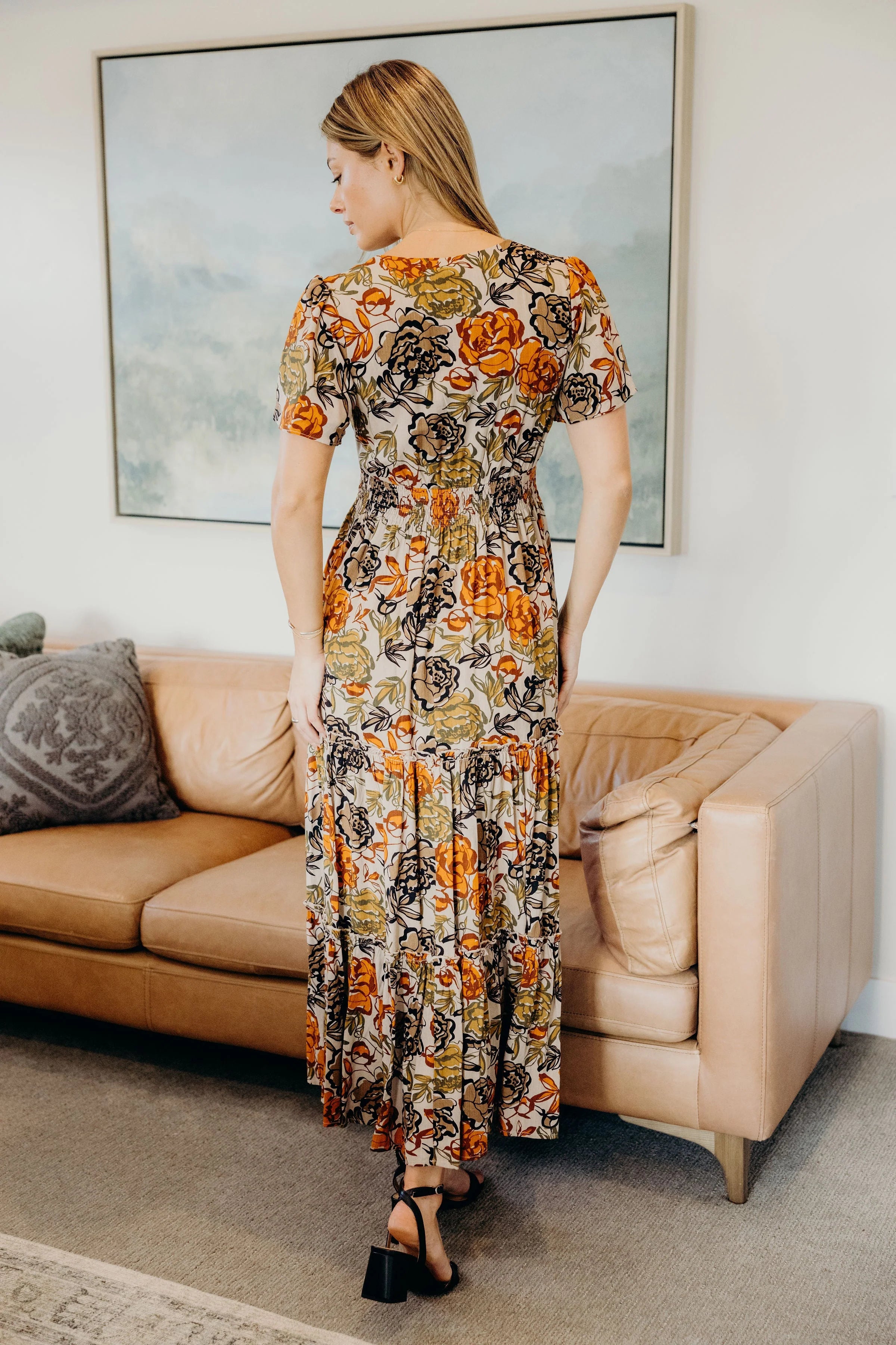 The Eden Dress in Fall Petalwork