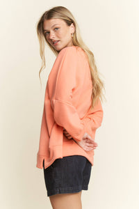 SOLID PASTEL DROP SHOULDER SWEATSHIRT