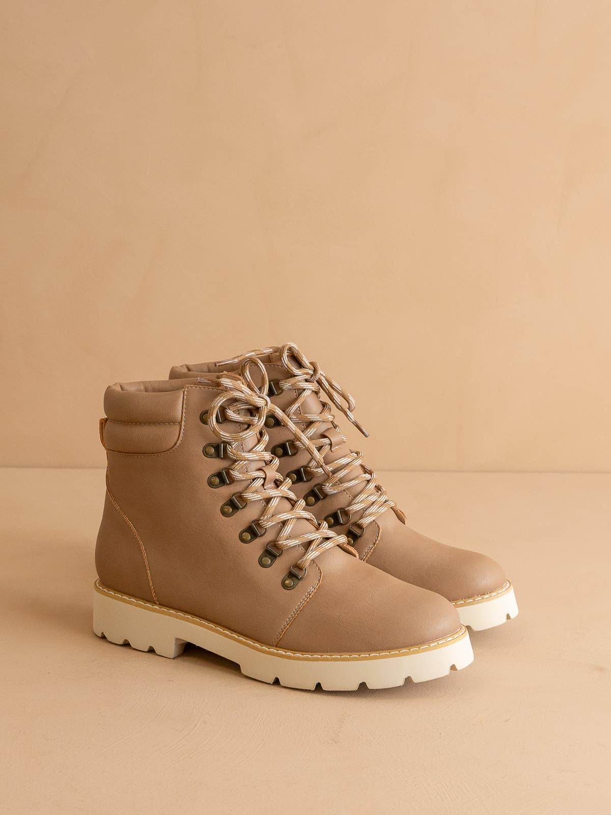 The Kinsley Latte | Laced Up Bootie