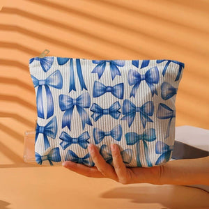 Travel Bow Cosmetic Makeup Pouch Bag