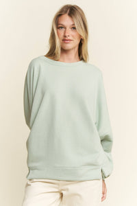 SOLID PASTEL DROP SHOULDER SWEATSHIRT