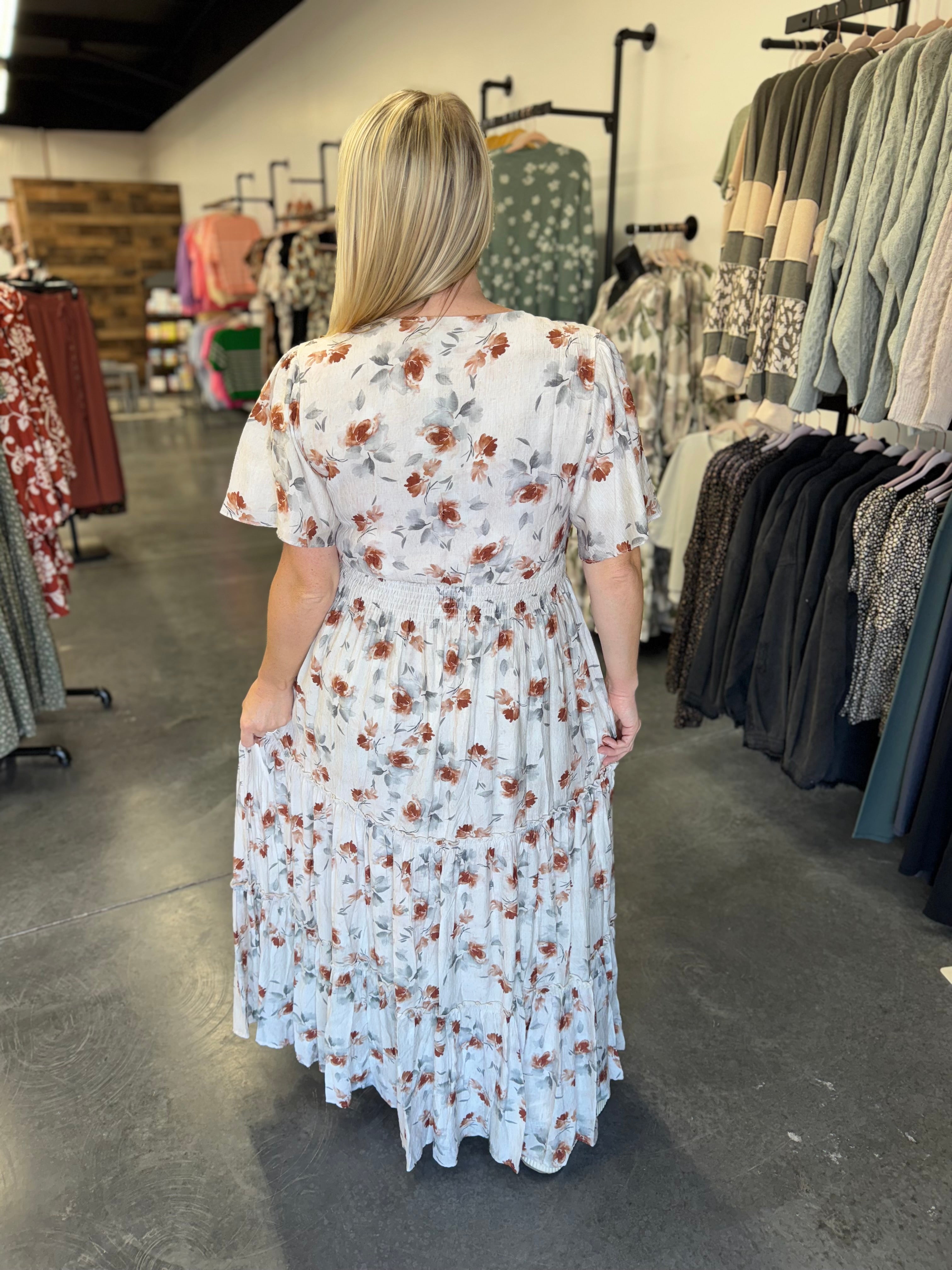 The Eden Dress in Copper Blossom