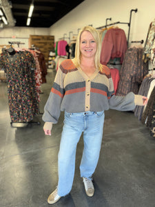 Color Block Cardigan