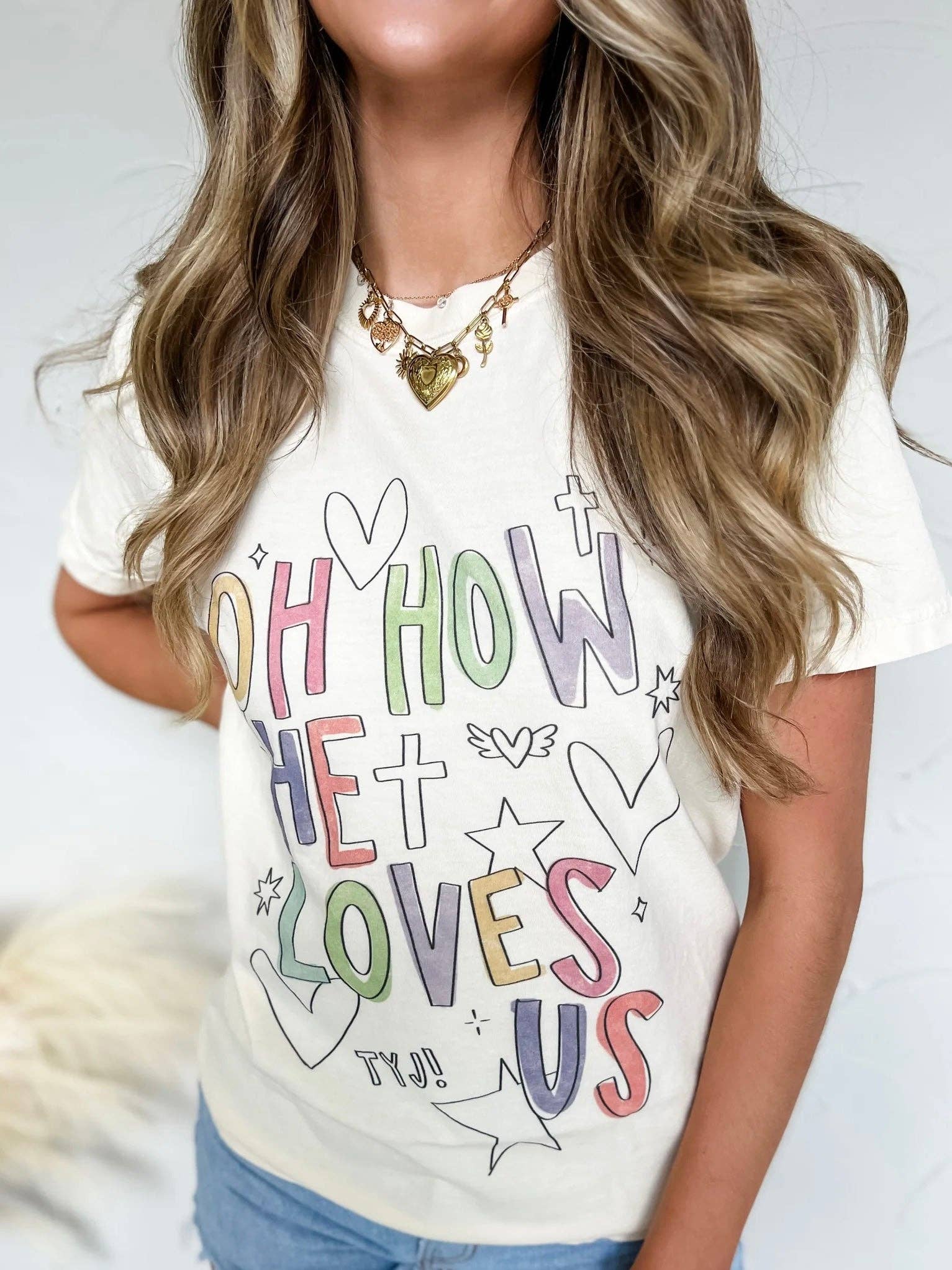 Oh How He Loves Us Comfort Colors Graphic Tee