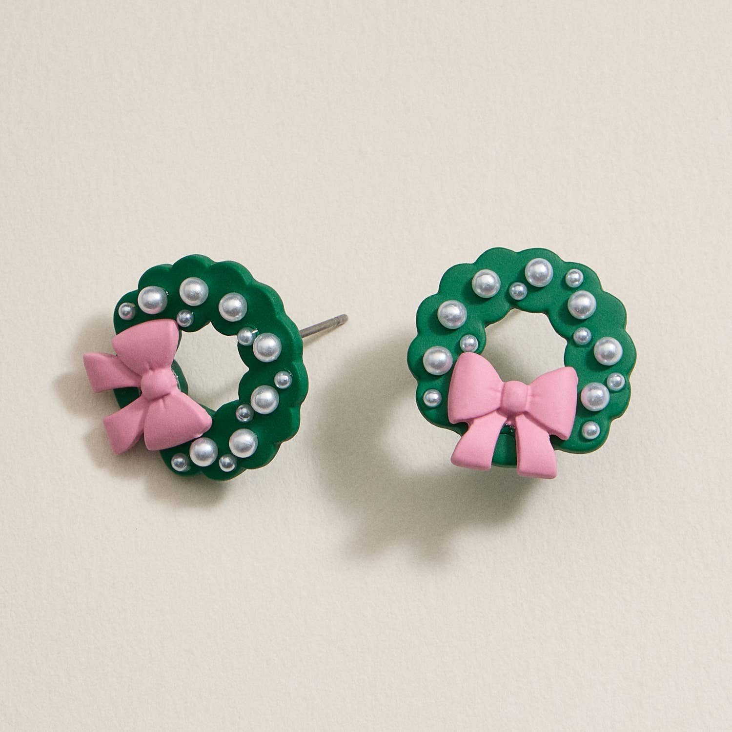 Christmas Decor Enamel Stud Earrings