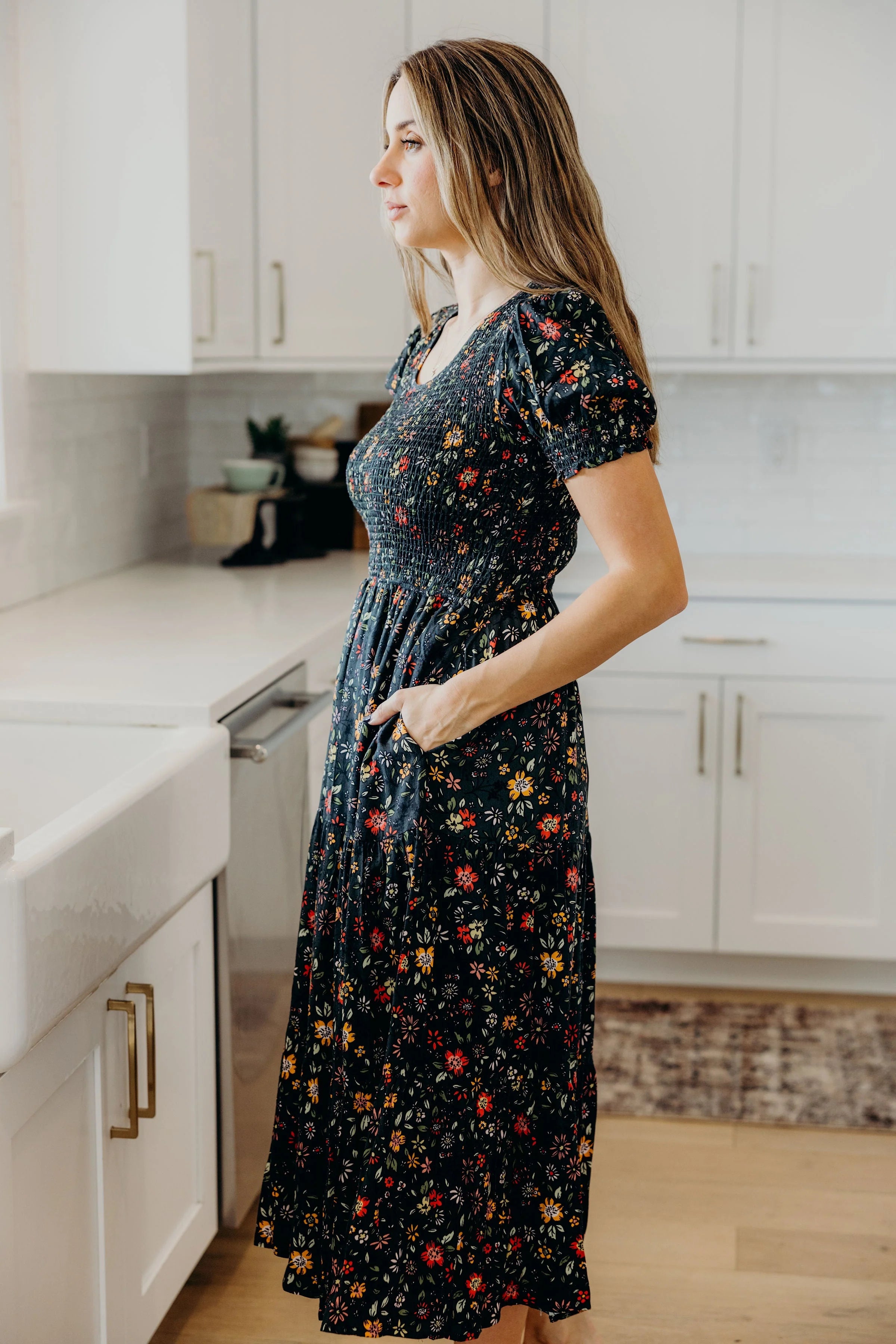 The McCall Dress in Hunter Green