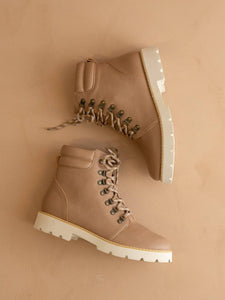 The Kinsley Latte | Laced Up Bootie