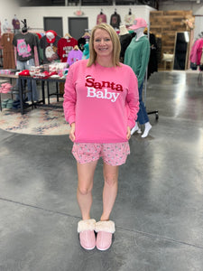 Santa Baby Sweatshirt   Pink/Red/White   -Asst.