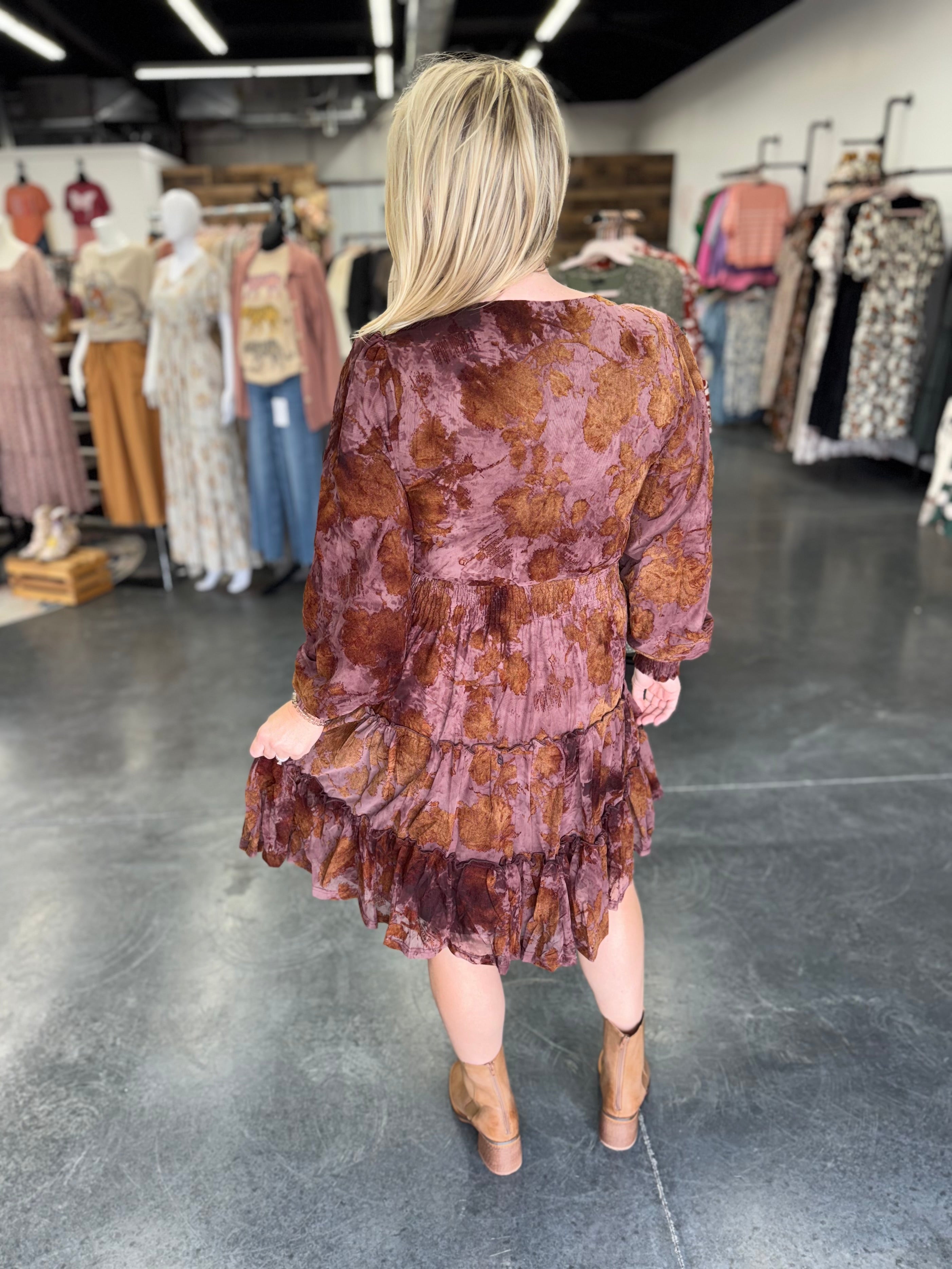 The Opal Dress in Hazel Flora