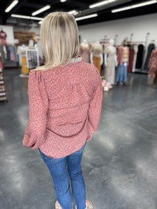 Fall Floral Blouse