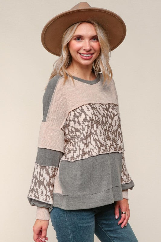 French Terry Loose Fit Pullover