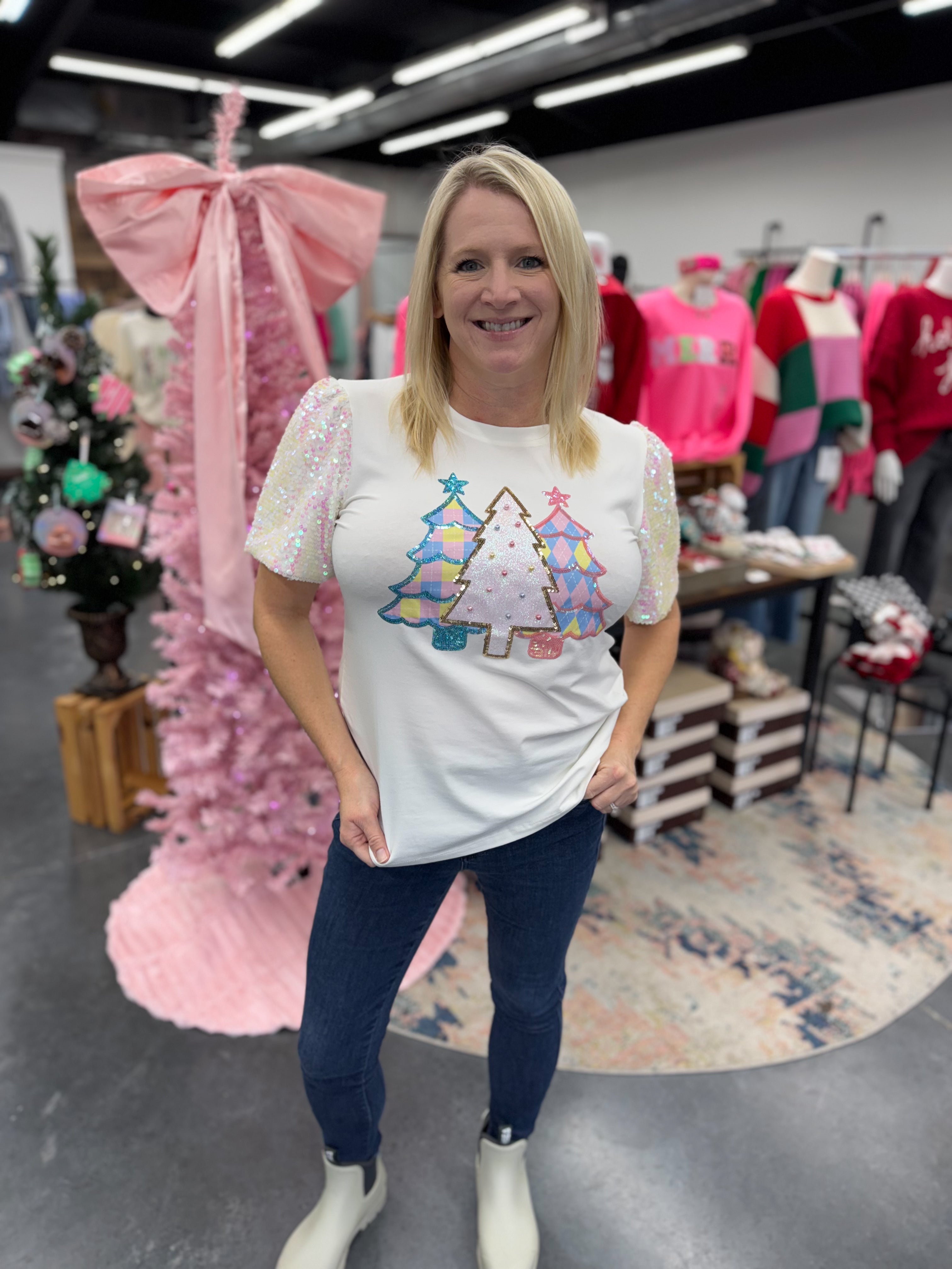 Festive Forest Princess Top