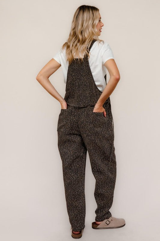 Loose Comfy Overalls W/ Side Pockets And Belt