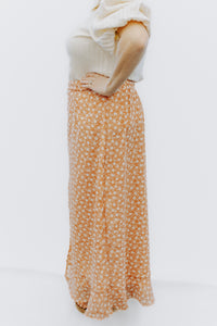 Slit Front Maxi in Floral Punch