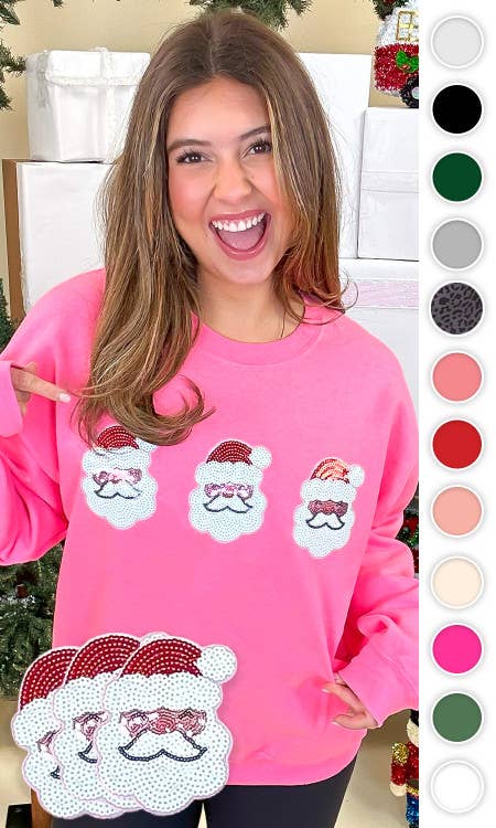 Sparkle Santa Sweatshirt