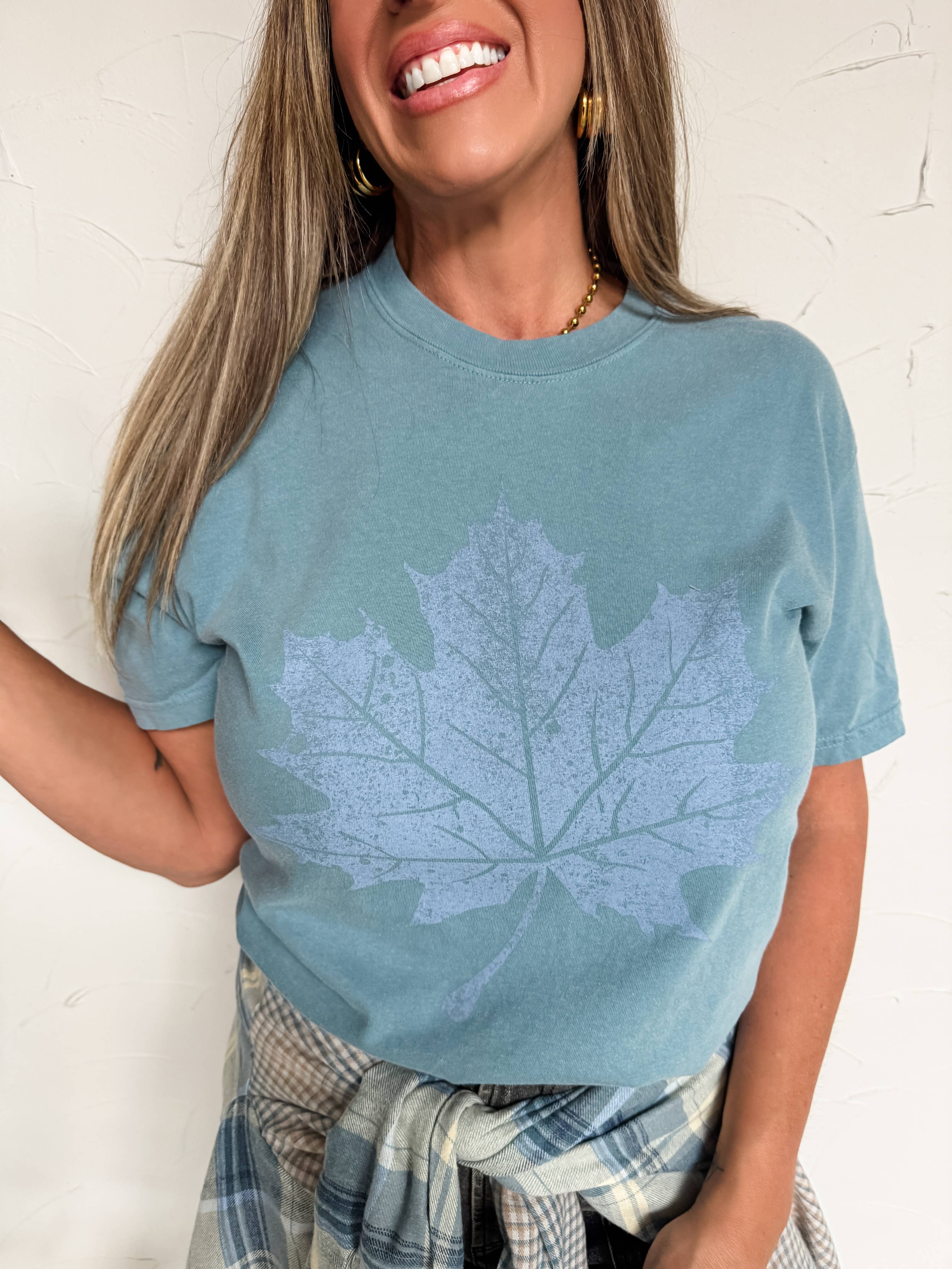 Fall Leaf Comfort Colors Graphic Tee