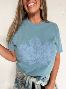 Fall Leaf Comfort Colors Graphic Tee