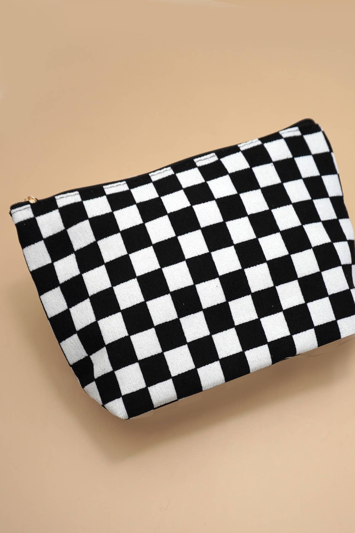checkered travel makeup bag TRAVEL CHECKER COSMETIC MAKEUP POUCH BAG – Livvy Mae Boutique