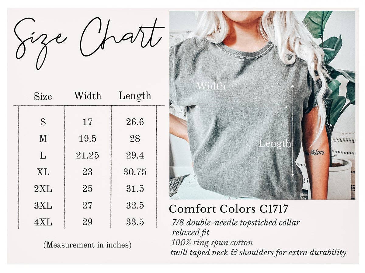 Crimson Comfort Colors Floral Butterfly Graphic Tee