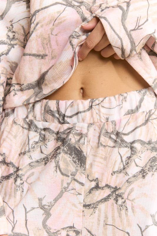 HUNTING CAMO LONG PANTS LOUNGE SET