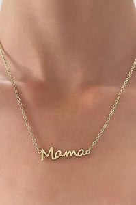 18K STAINLESS STEEL TARNISH FREE MAMA NECKLACE