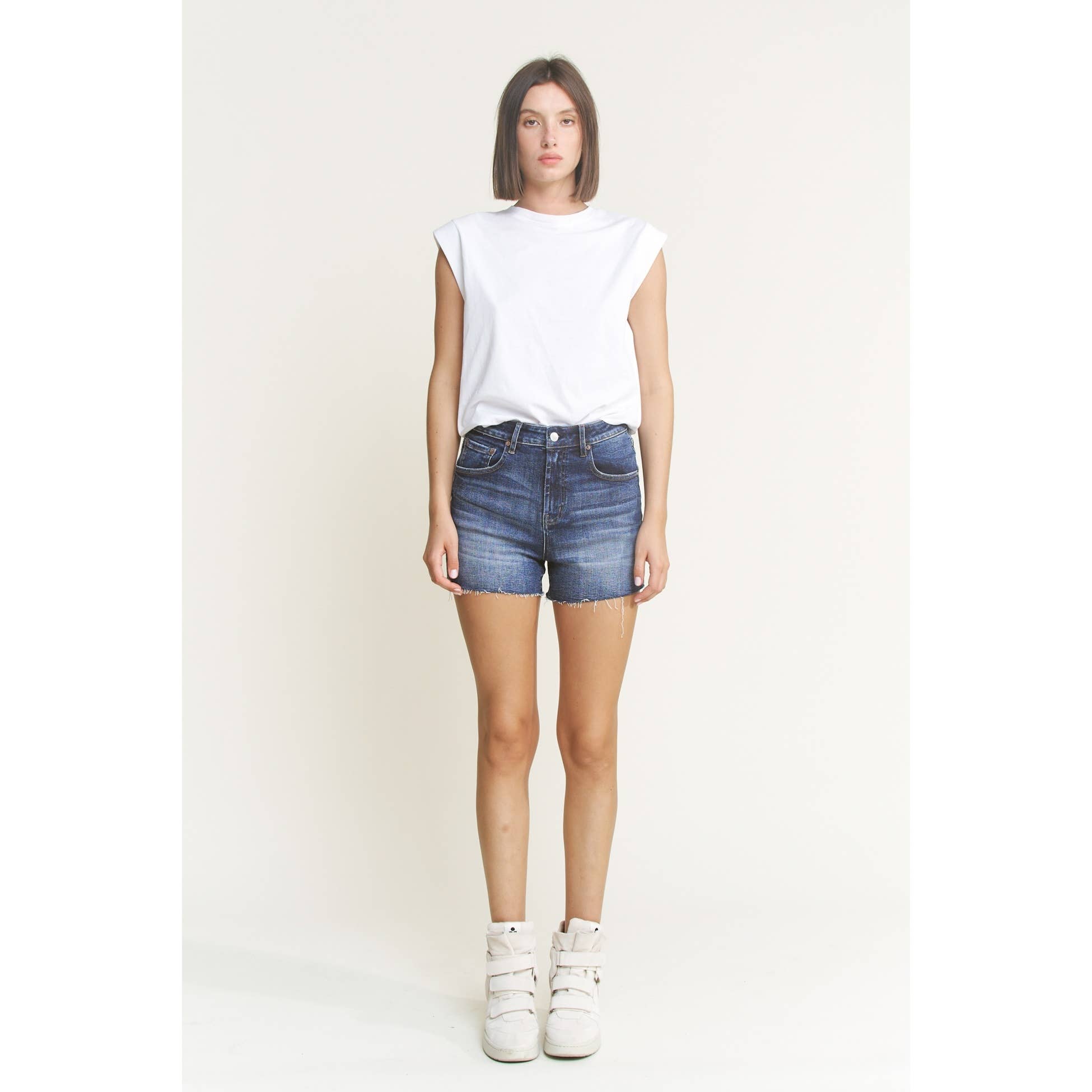Mica Denim Super High Rise Shorts