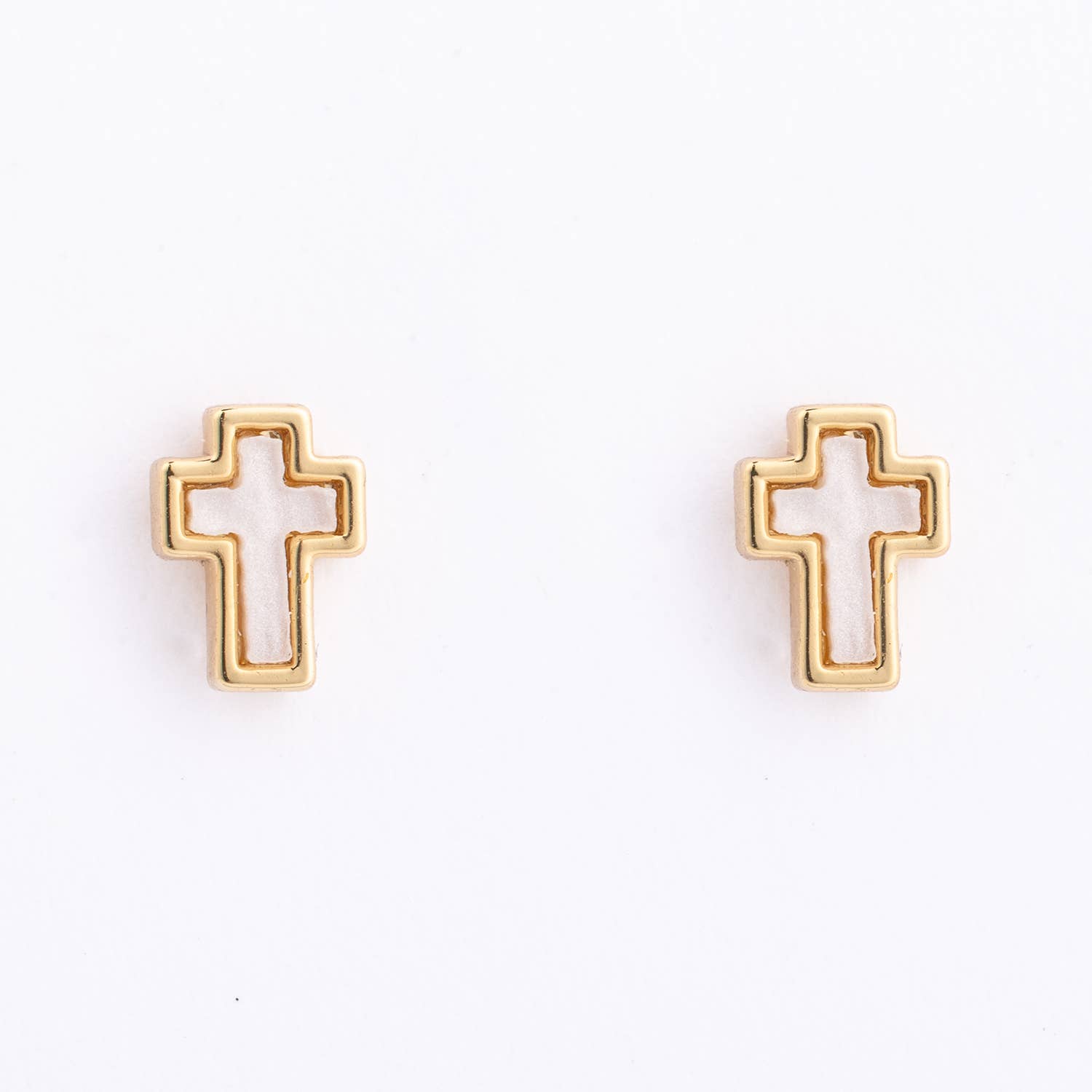 Cross Stud Earrings