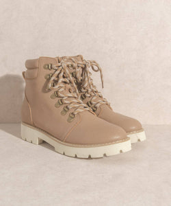 The Kinsley Latte | Laced Up Bootie