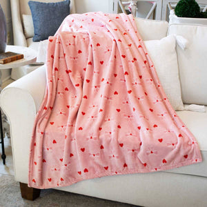 Tickled Pink Throw   Pink/Red   50x60