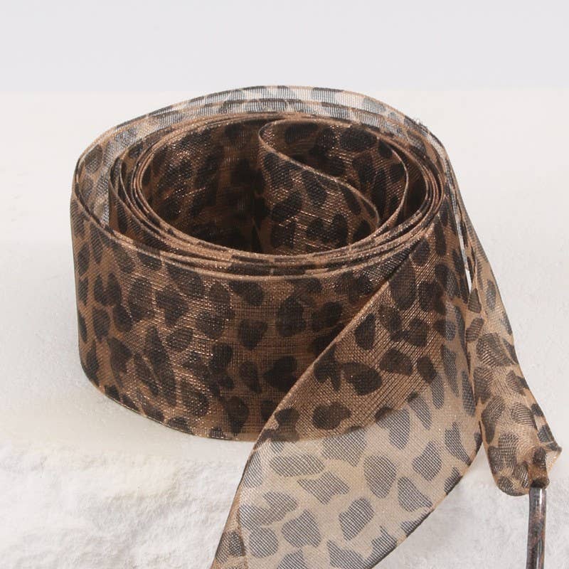 ANIMAL SATIN ORGANZA PAIR SHOE LACES