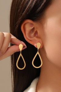 18KSTAINLESS STEEL WATERPROOF TARNISH FREE DROP Earrings