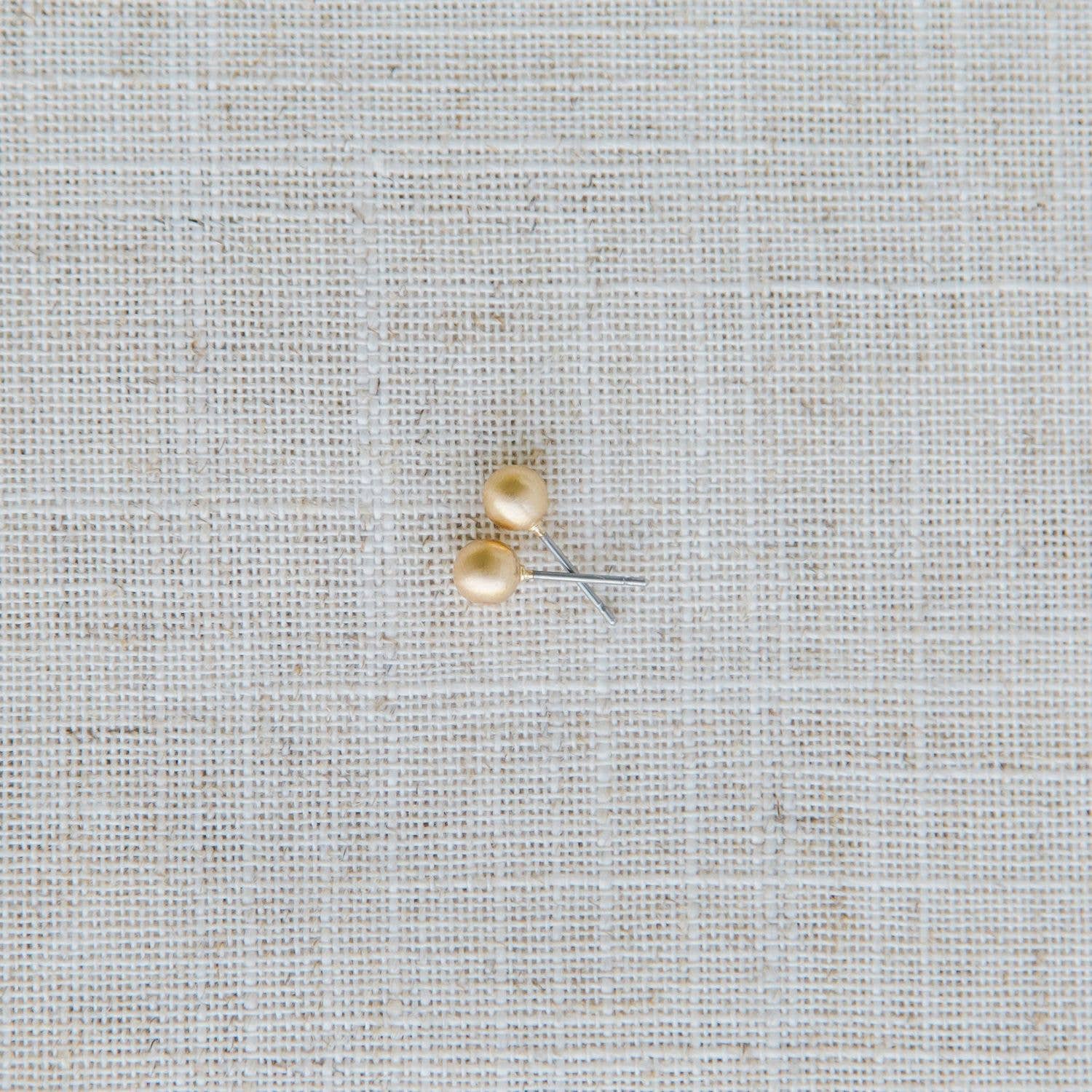 Grenada Brushed Gold Small Earrings