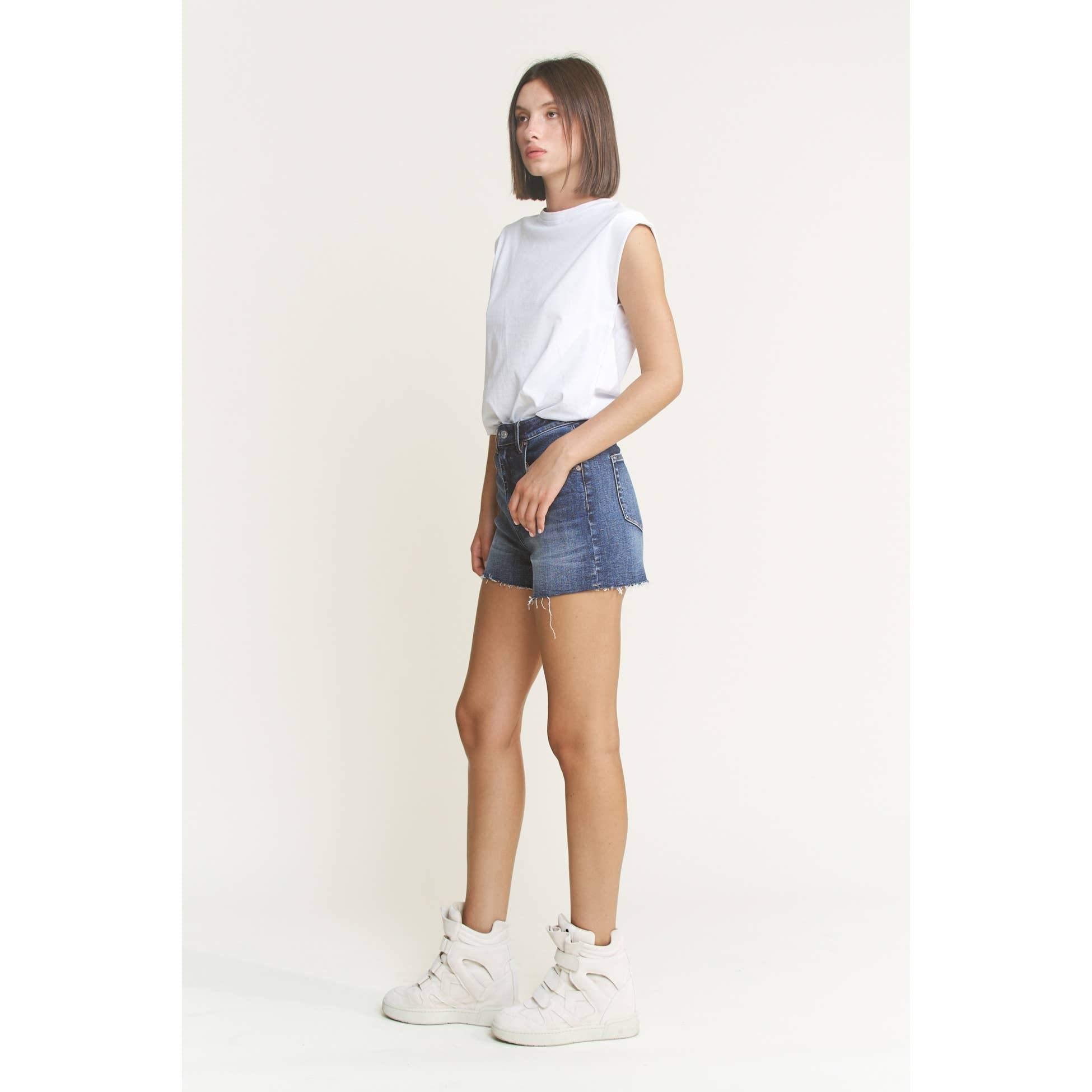 Mica Denim Super High Rise Shorts