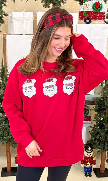 Sparkle Santa Sweatshirt